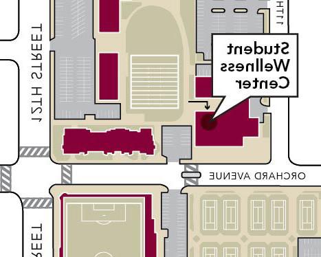 Wellness center map graphic